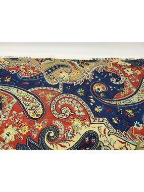 Waverly Home Decor Cotton fabric "Lyrical Legend" Paisley Pattern 3 Yards VTG